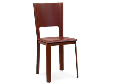 ALEX 2.0 - Leather chair with high backrest by ENRICO PELLIZZONI - view 2